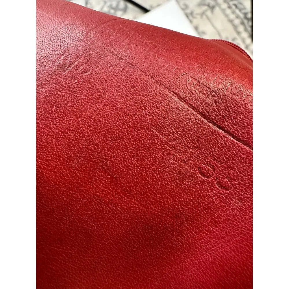 Vintage 1990’s Coach Bleeker Bucket Bag 4153 Red Leather Shoulder Bag - Picture 12 of 12